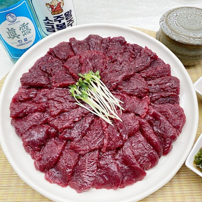 국내산 1등급 당일도축 한우 육사시미 250g 2인분 +양념장, 1개