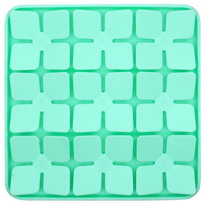 실리콘 노즈워크 매트 강아지 고양이 분리불안 급체방지 식기, 민트, 1개