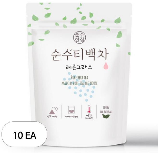 순수한집 순수티백차 레몬그라스, 1g, 50개입, 10개
