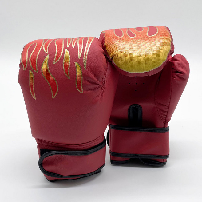 어린이 불꽃글러브 권투 글러브 초등용 집에서 펀치 놀이 대소 2개 1세트, 레드(소)+레드(소), 1개