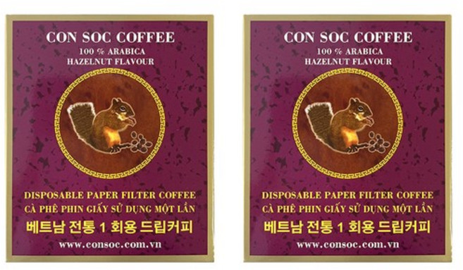 콘삭 페이퍼 필터 헤이즐넛향 커피, 7g, 10개입, 2개