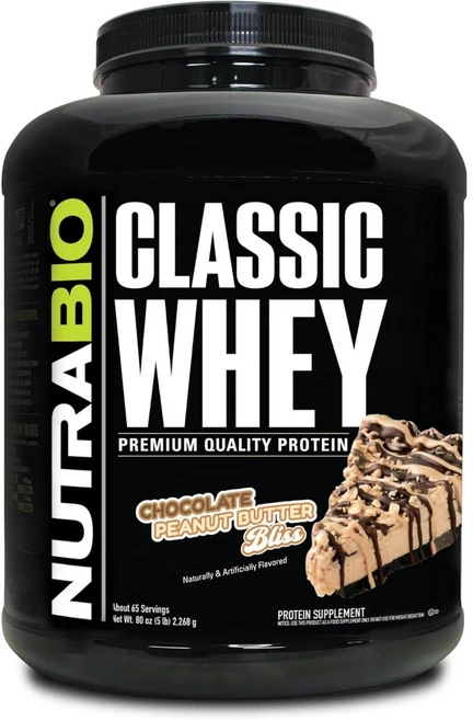 NutraBio 유청 단백질 파우더 웨이 Whey 프로틴 여러가지맛, 초콜릿피넛버터, 2파운드(1팩), 1개 - 쿠팡