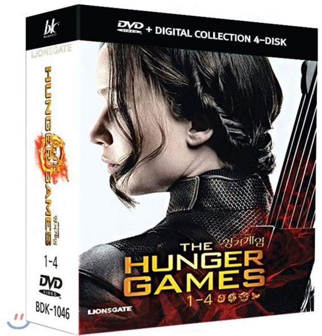 [DVD] 헝거게임 1 2 3 4(The Hunger Games-4disc)COLLECTION, BK