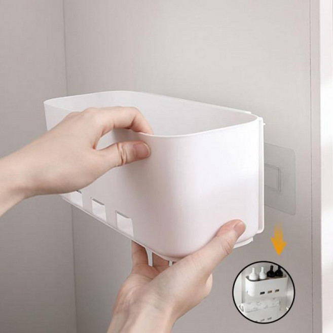 부착식 슬라이딩 선반 정리함 싱크대 주방 화장실 욕실 정리, 단품, 1개