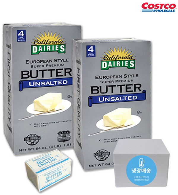 유러피안 스타일 무염버터, 454g, 8개