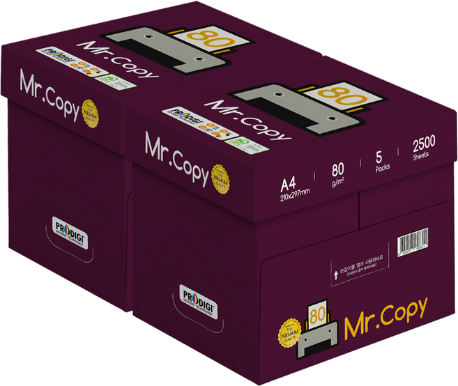 복사용지 A4 80g 미스터카피 프리미엄 5000매, 단품, 선택완료