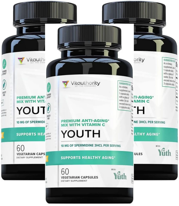 프리미엄 안티에이징 믹스 비타민C 함유 Youth 베지캡슐, 60정, 3개 - 쿠팡