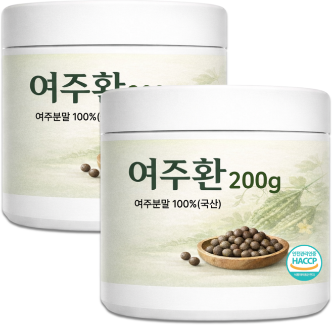 100% 국내산 여주환 국산 여주 환 식약청인증 하늘정연, 2세트, 200g