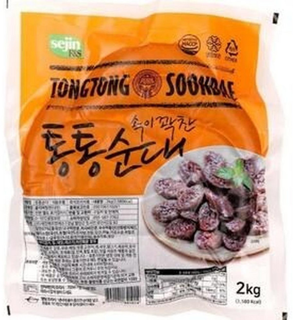 세진에프엔에스 통통 순대, 2kg, 1개