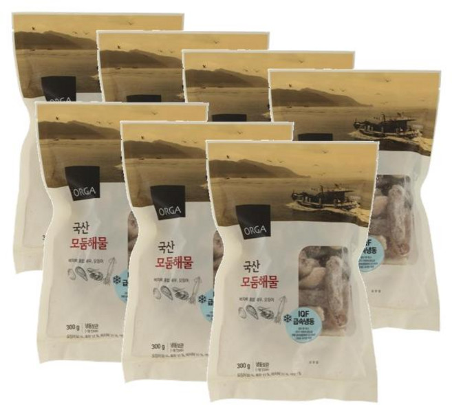 올가 국산 모둠해물, 7개, 300g