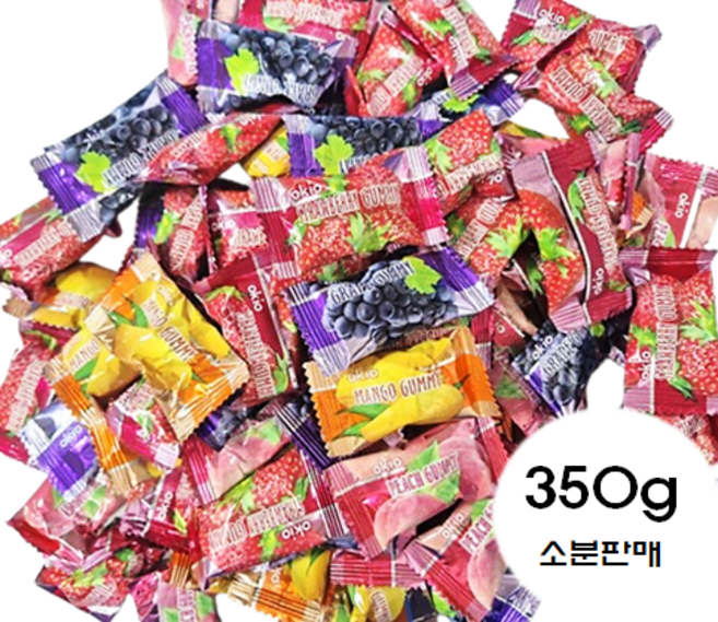 코쿤 오키오 구미믹스 4가지 과일맛 젤리, 52개, 7g