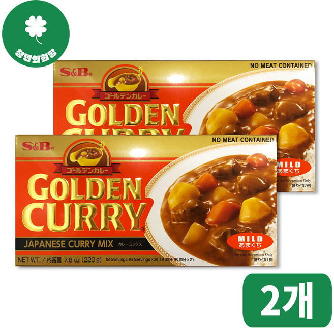 에스앤비골든 카레 순한맛, 220g, 2개