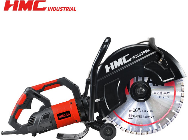 다이아몬드뱅크 전기컷팅기 16인치 HMC-16 커터 절단기 철근 콘크리트 석재 벽면, 1개
