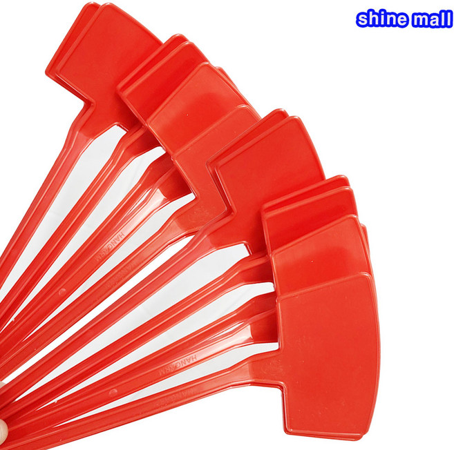 국내산 원예용 대형 화분 이름표 빨강색 10개 무료/정원 텃밭 식물이름표