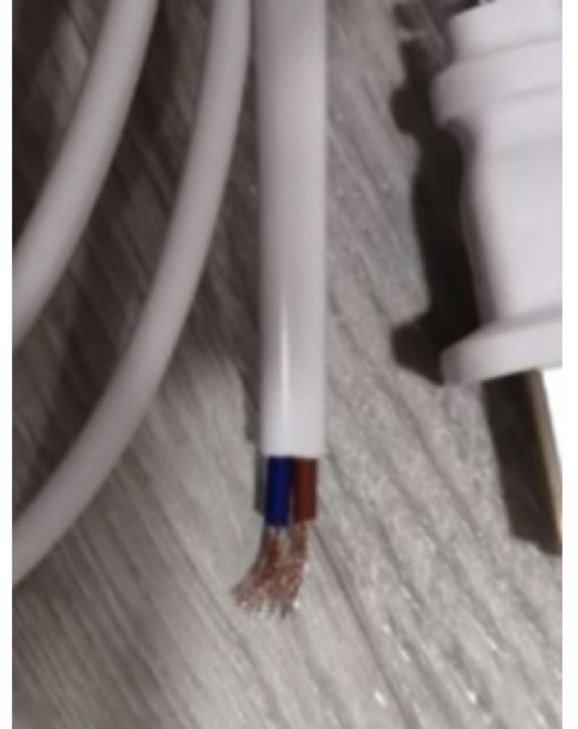 T5 180公分 2孔 開關插頭線 電源開關線 8字型 開關電源線 支架燈 層板燈電源線, 1個, 線長180cm 電線式電源開關線, 白色, 180cm