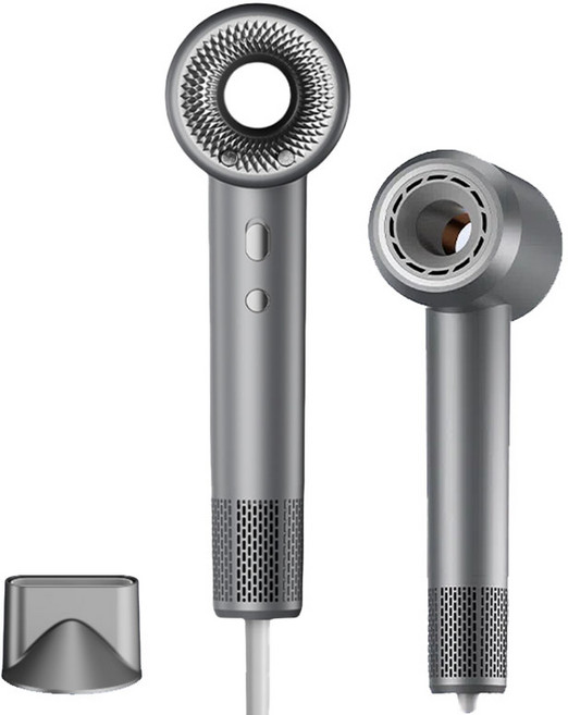 차이슨 드라이어 초고속 음이온 드라이어 BLDC 헤어 드라이기 1600W+자기흡입노즐 EcafHtronEht, 그레이, YEY-GS87