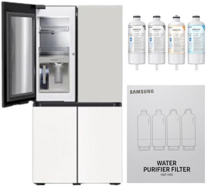 삼성 비스포크 정수기 냉장고 정품 필터 RF85A92X1AP, 1개