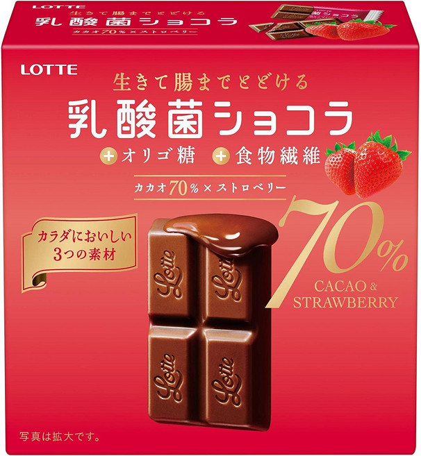 롯데 유산균 쇼콜라 카카오 70 생초콜릿 48gx6개, 세트, 48g