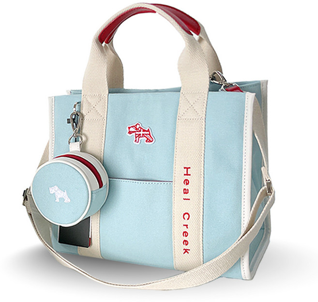 힐크릭 파우치백 HCPO-31203 여성용 토트백, 블루, 1개