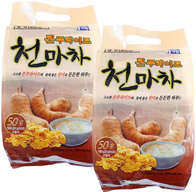 중앙 콘프레이크 천마차 스틱, 20g, 2개, 50개입