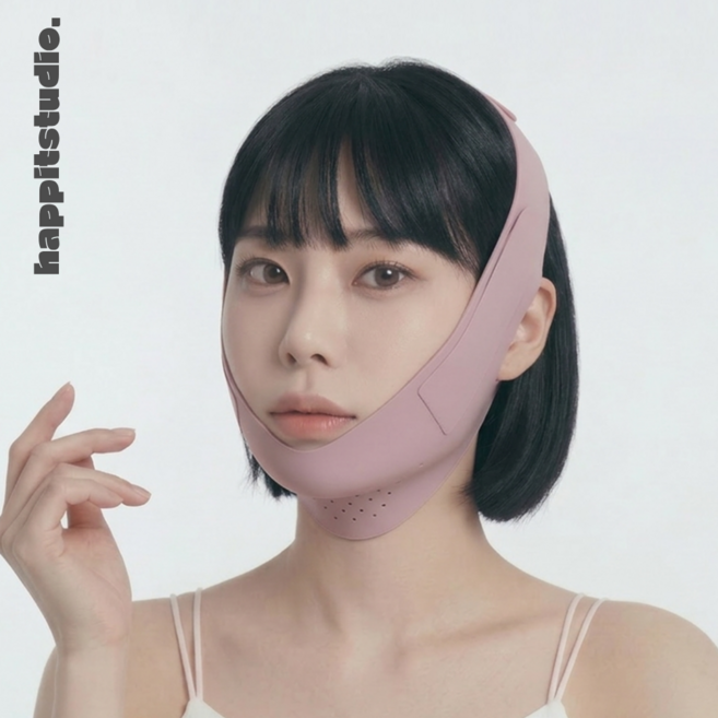 하핏스튜디오 제로컴플렉스 V라인 얼굴 리프팅 밴드, 1개, 인디퍼플