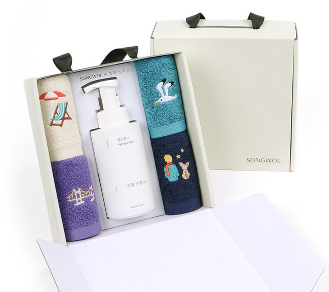 송월타월 선물세트 #핸드타월 #핸드워시 #집들이선물세트 #답례품 #돌잔치 #칠순 #팔순 #결혼 #감사 #수건 #타월 #송월, 1세트, 핸드타월4매+핸드워시1개
