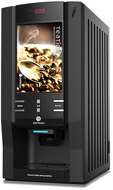 동구전자 티타임 정수기연결 물통형 업소용 전자동 커피믹스 2구 미니 자판기 VEN602S, VEN-602S