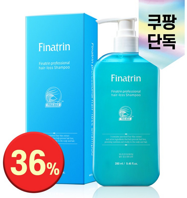 피나트린 프로페셔널 탈모 완화 기능성 샴푸 약산성, 1개, 280ml
