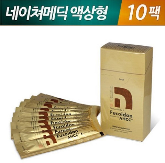 네이쳐메딕후코이단 강화 AHCC 후코이단 액상형 10팩, 10개