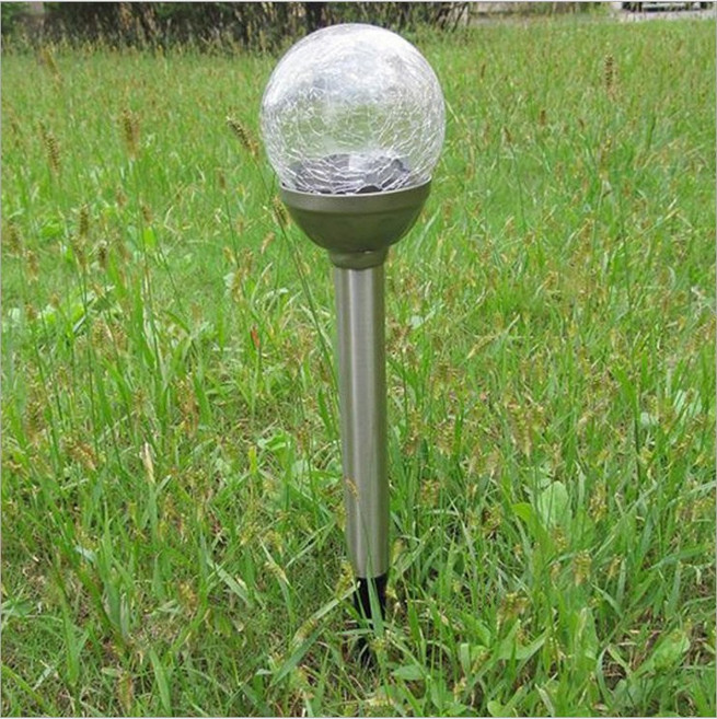 Clybo 6cm8cm 스테인리스 태양광 램프 균열등 태양광 원구등 잔디등, 6cm