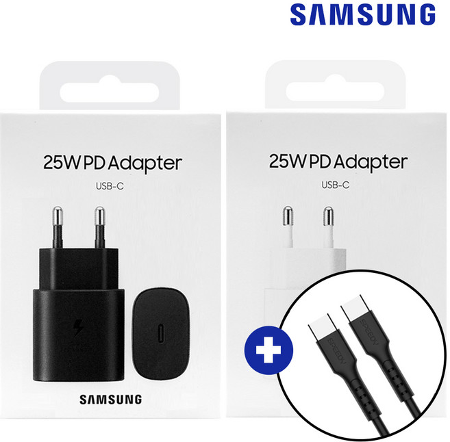 삼성 C타입 고속 충전기 GaN 절전형 정품 어댑터 25W 갤럭시 S24 울트라 Z플립5 Z폴드5 핸드폰 충전기, 1개, 삼성25W충전기(화이트)+(CtoC1.2m케이블)