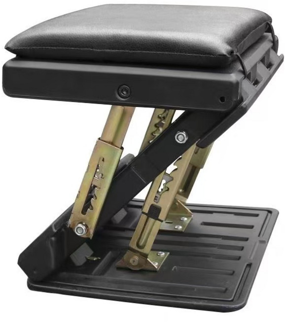 Kismetic 접이식 발받침 사무실 발받침대 차량 발쿠션, 블랙