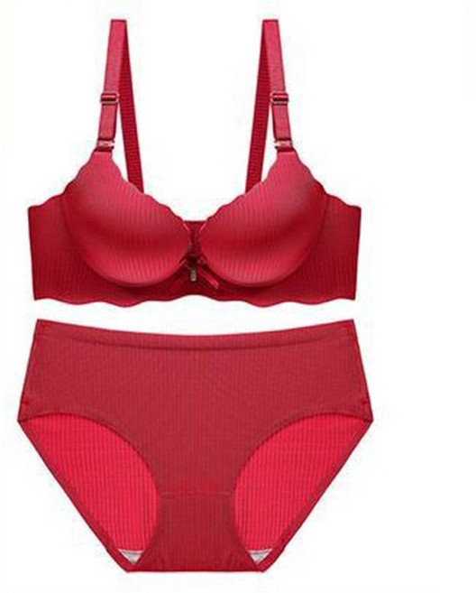 노와이어 5cm 왕뽕브라 팬티 세트 볼륨업 편한 속옷