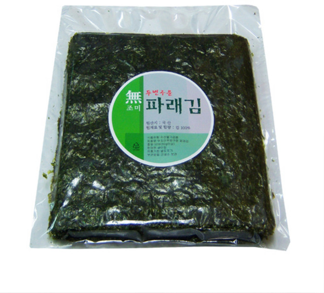 섬이랑 두번구운 무조미 파래김 전장50매, 1개, 85g
