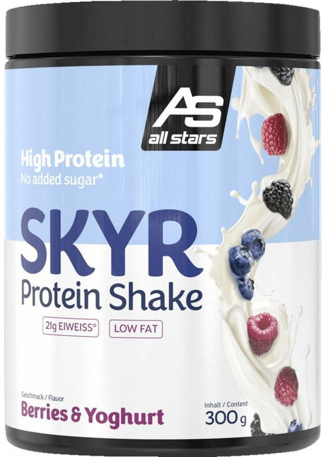올스타즈 스키르 프로틴 쉐이크 베리 & 요거트 All Stars Skyr Protein Shake Berries & Yoghurt 300g, 1개