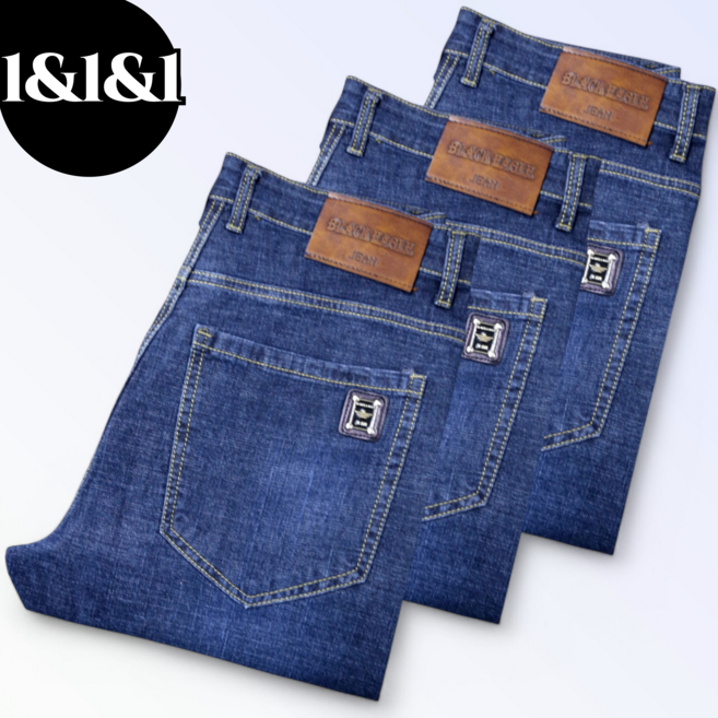 Black Eagle (블랙이글) 간절기용 워싱 데님 팬츠 남자 스판 청바지 스트레이트핏 (정품)