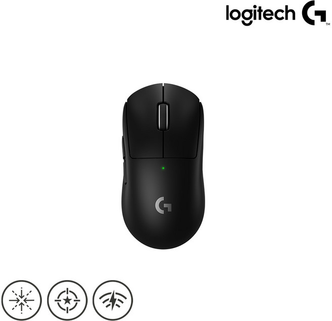 로지텍 PRO X SUPERLIGHT 2 무선 마우스 910-006, 2년 A/S (로지텍)PRO X SUPERLIGHT 2, BLACK