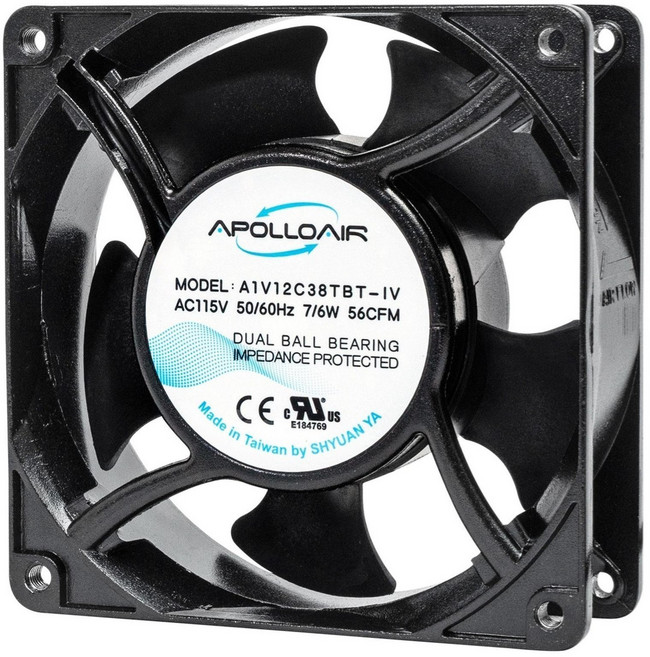 ApolloAir 4吋靜音排風扇 (110V), A1V12C38TBT-IV, 客戶直接安裝