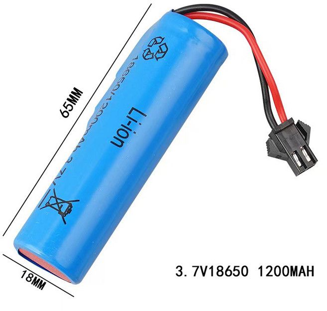 VANLUEE 大號 玩具 室內 玩具, 1個, 3.7V18650-1200mAh鋰電池:如圖