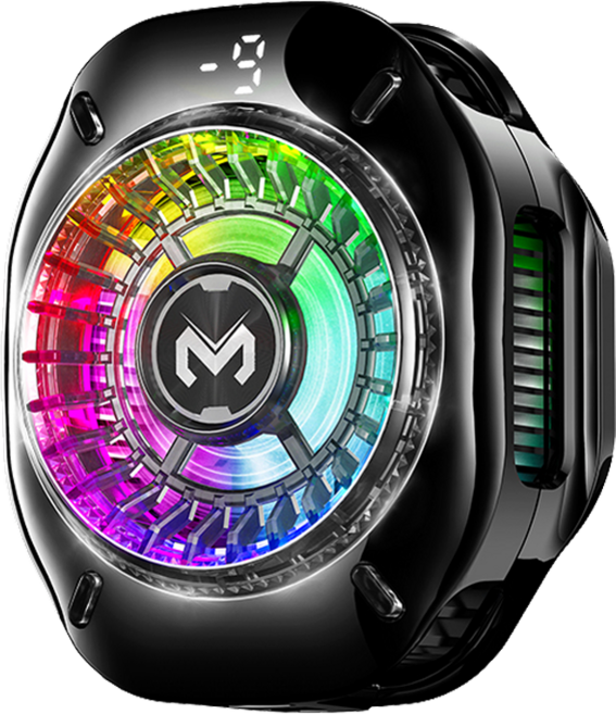 Fowod 자석식 스마트폰 쿨러 맥세이프 호환 게임용 냉각기, 블랙, 1개