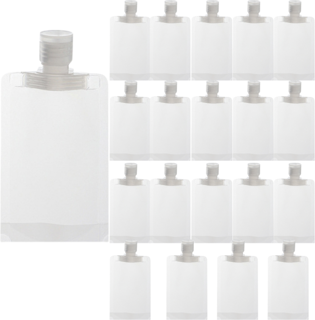 멜팅마켓 여행용 소분 파우치 튜브 용기, 20개, 30ml