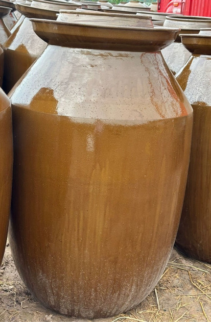 대형 장독대 양조 발효 주방 잡곡 고추장 보관 항아리 간장 쌀독 덮개 옹기 저장, 1개, 1ml