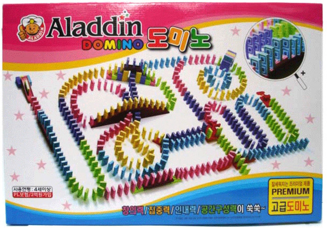 희아랑 125P 알라딘도미노게임 창의력 집중력 인내력 공간구성력, 1개