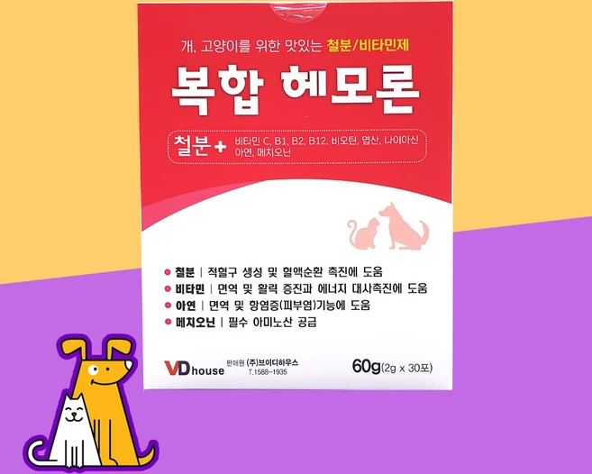 브이디하우스 반려동물 영양제, 혈액순환, 1개 - 쿠팡