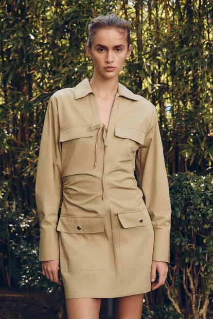 5H60455 자라여자셔츠원피스 주름미니원피스 5029074