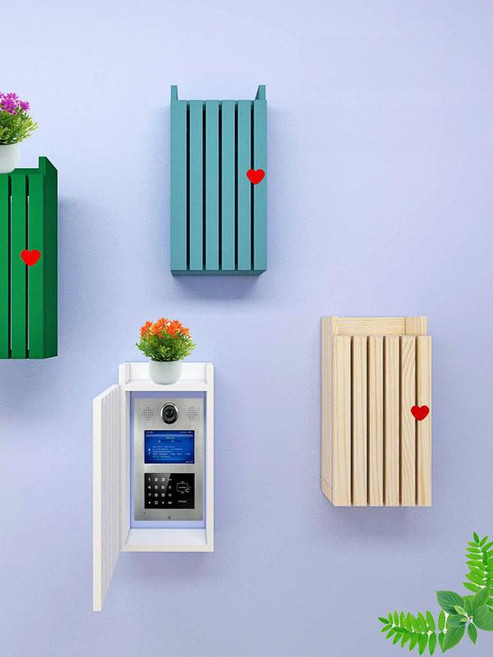 인터폰 초인종 가리개 배전반 덮개 분전함 커버, 차콜번