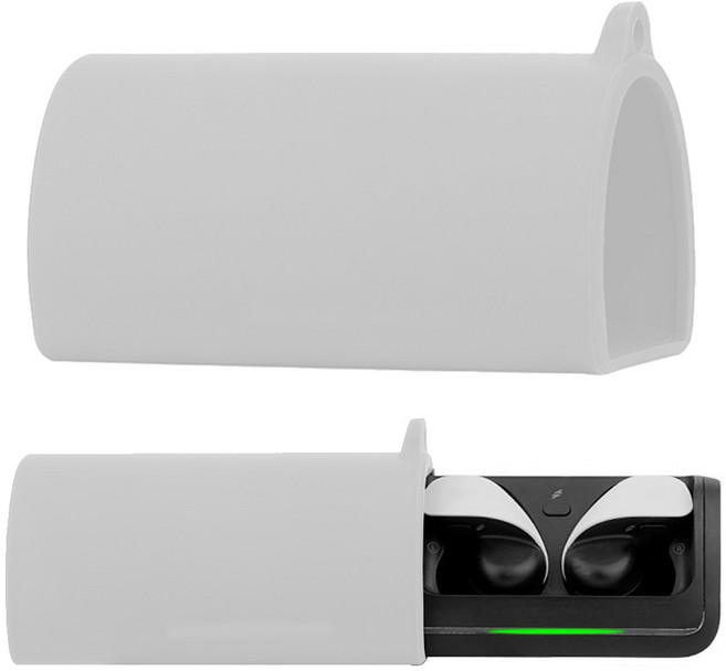 PS5 펄스 익스플로어 케이스 실리콘커버, 화이트, 1개