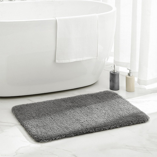 연화삼월 욕실 발매트 주방 현관 아파트 현관매트 자취 필수템 데일리라이크 발매트 베란다매트 화장실매트 메모리폼 발매트, 그레이, 1개