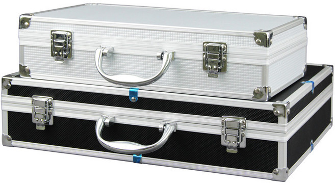 무선 마이크 보관함 알루미늄 가방 하드 케이스 수납함, 1개, 사진참조, 4개 마이크 블랙(36x28x9)