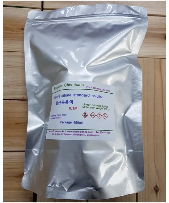 질산은용액 0.1M Silver Nitrate Solution, 1개, 450ml - 쿠팡